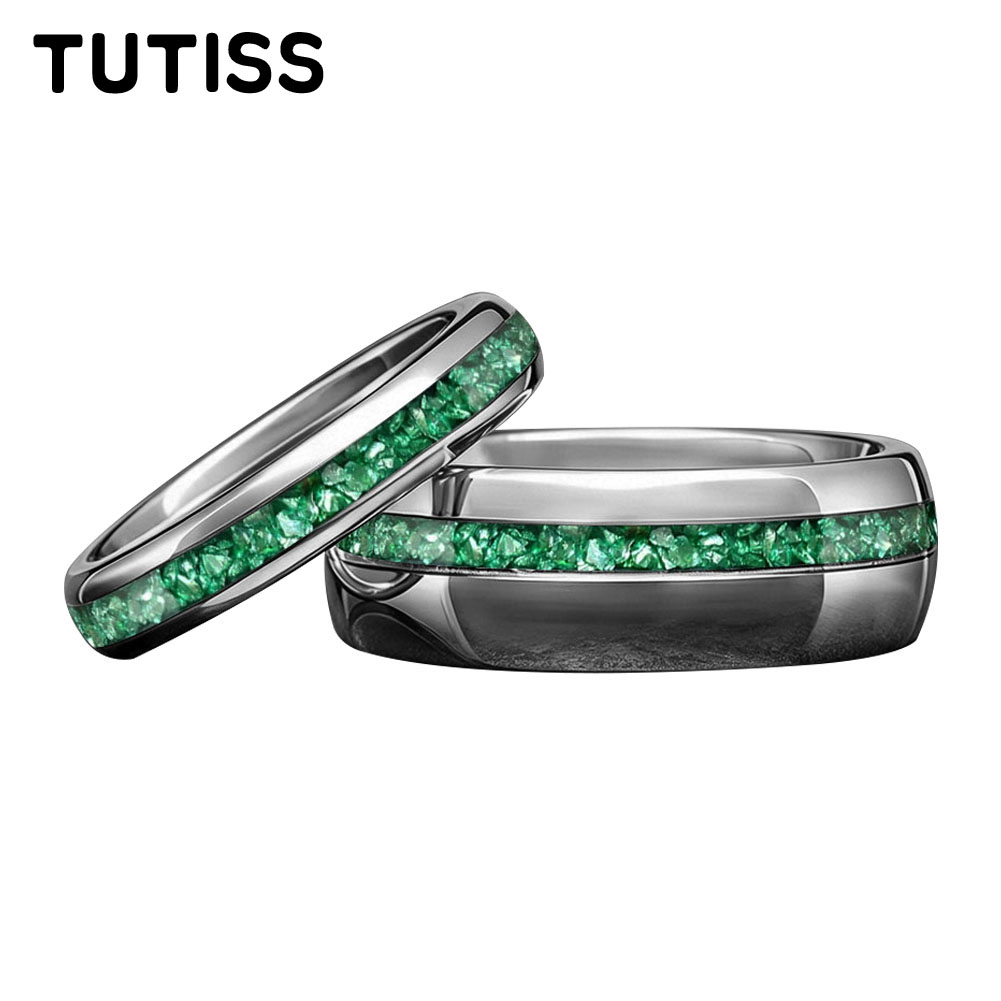 Coupling 8Mm - Cincin Pernikahan Tungsten Emas Unik 4/8mm