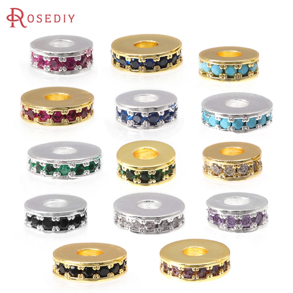 Coupling 8Mm - 6PCS 6MM 8MM 18K Warna Emas