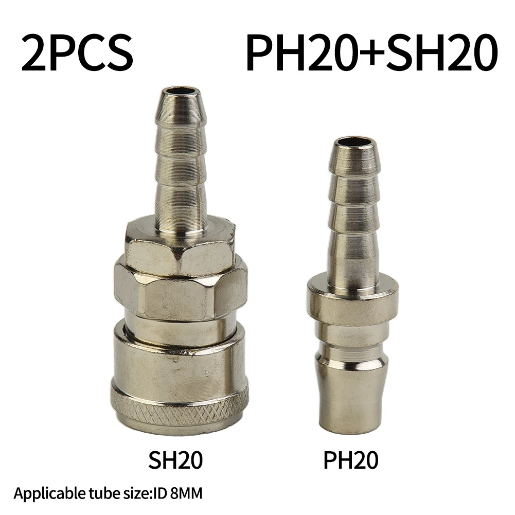 Coupling 8Mm - 2 Buah Fitting Selang Saluran Udara
