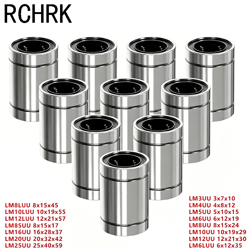 Linear Rod 8Mm - 4/10 Buah LM8UU LM10UU LM16UU LM12UU