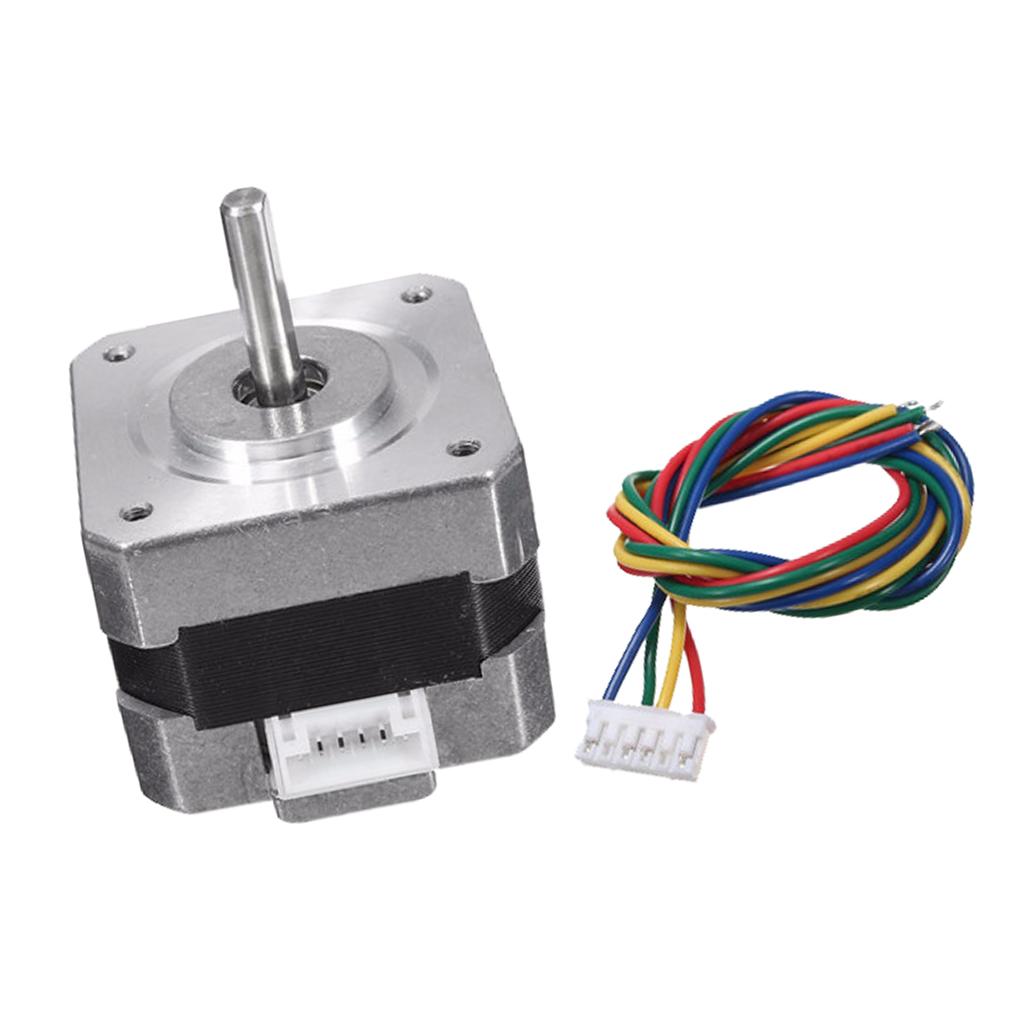 Stepper Motor Nema17 - Kit CNC Bipolar Logam Perak Driver