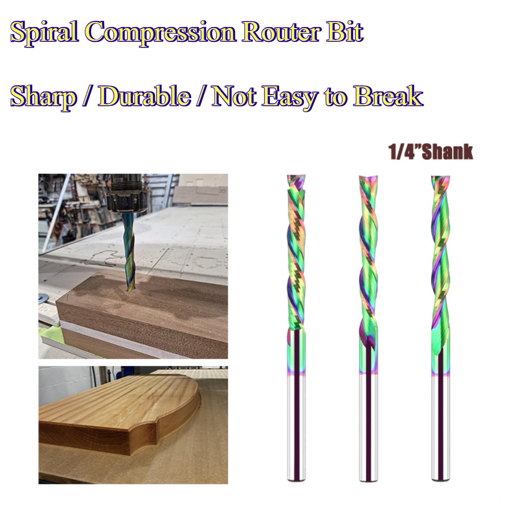 End Mill - Mata Router Spiral dengan Lapisan Tungsten