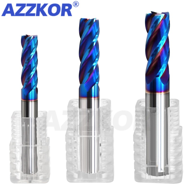 End Mill Set - HRC70 4F Kit pemotong penggilingan, alat