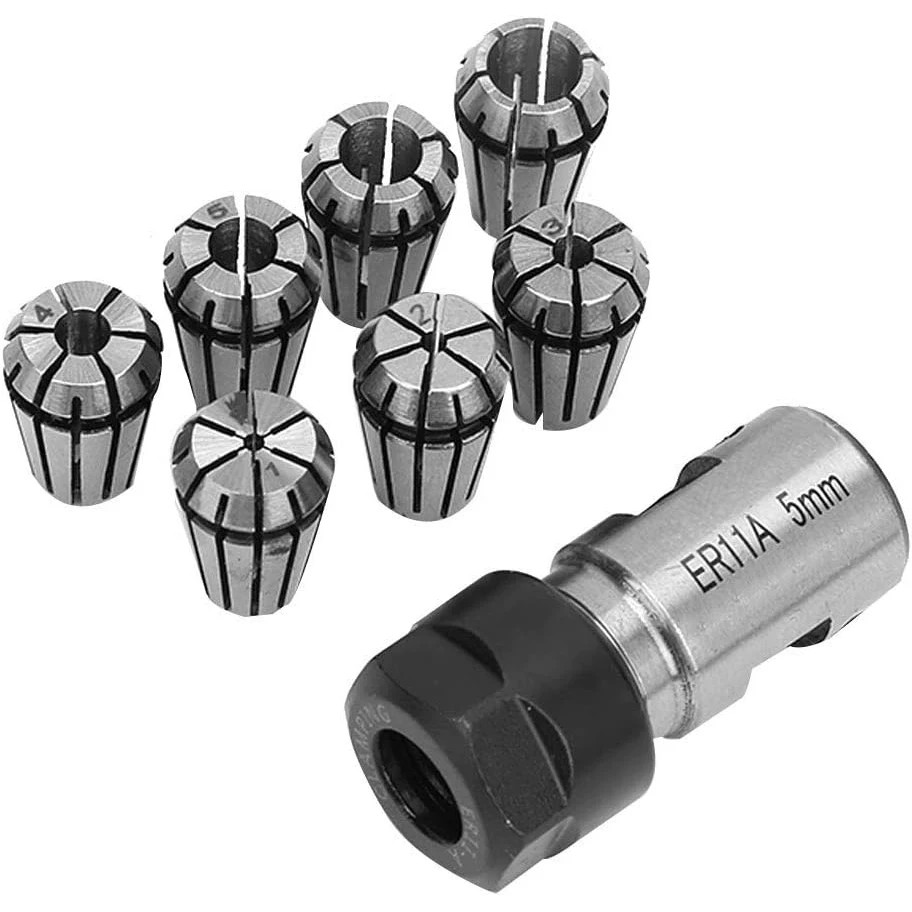 End Mill - Set chuck pegas ER11A 1-7mm 8