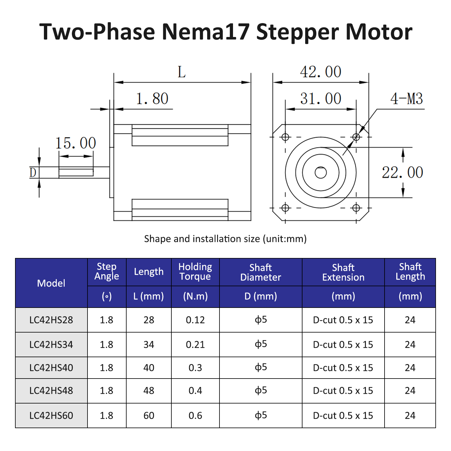 Motor stepper Nema17 2 fase ti - Nema 17 Stepper ulasan dan harga