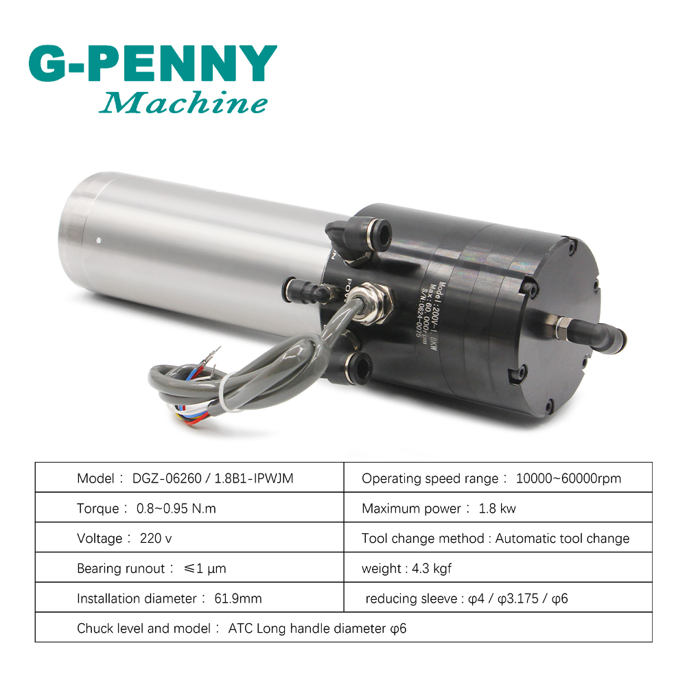 Poros Berpendingin Air 1,8kw 2 - Water Cooled Spindle ulasan dan harga