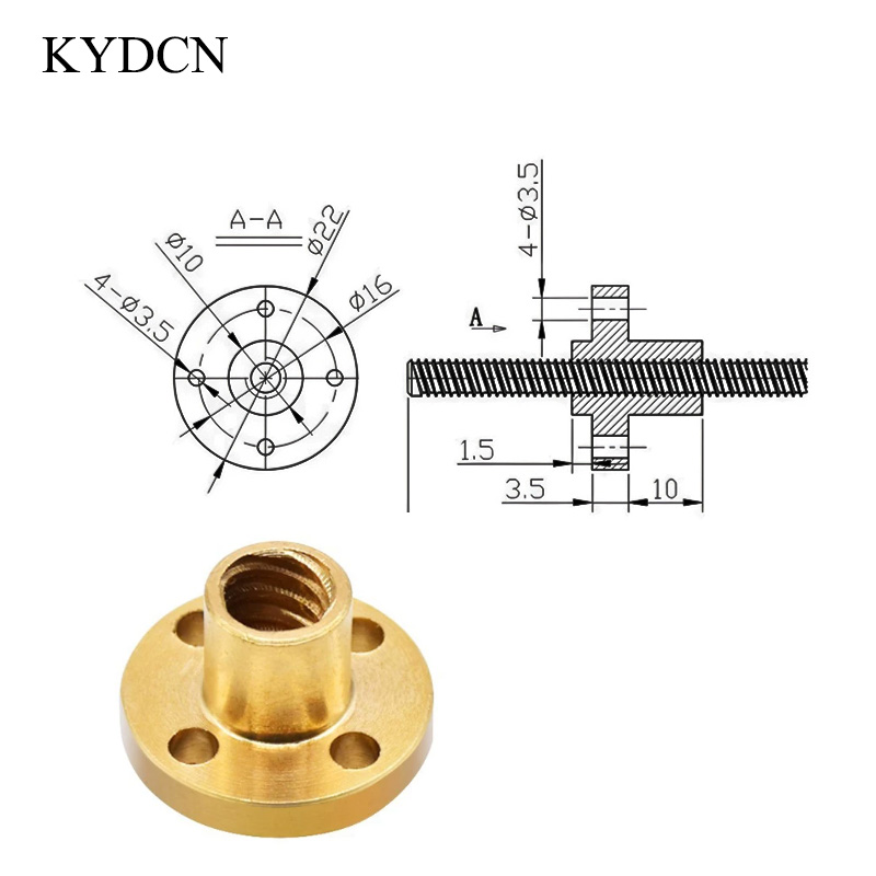 Sekrup Timbal T8 Baja Tahan Ka - Lead Screw 8Mm ulasan dan harga