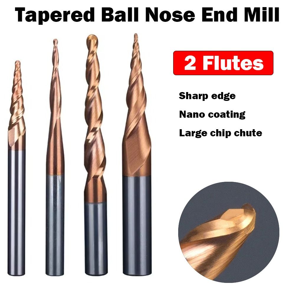 HRC55 mata bor ukir hidung kar - End Mill Set ulasan dan harga