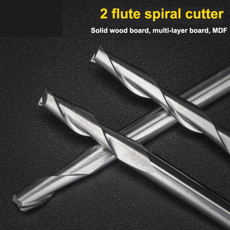 10 buah 3.175 1/8 Shank 2 Flut - End Mill Set ulasan dan harga