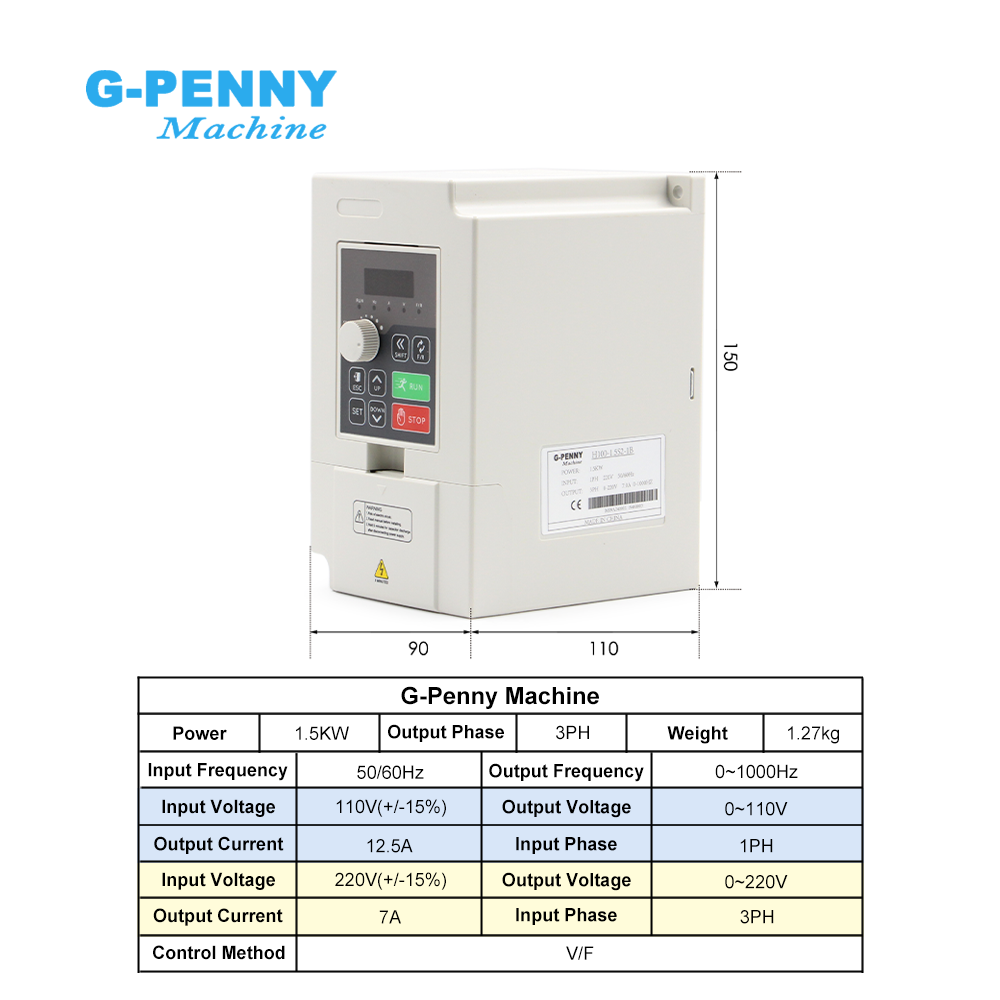 G-Penny CNC 1.5KW ER16 65mm 4  - Water Cooled Spindle ulasan dan harga