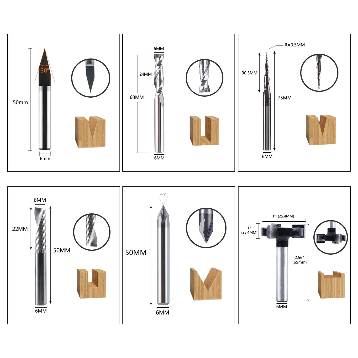 Dreaique mata profil karbida p - End Mill Set ulasan dan harga