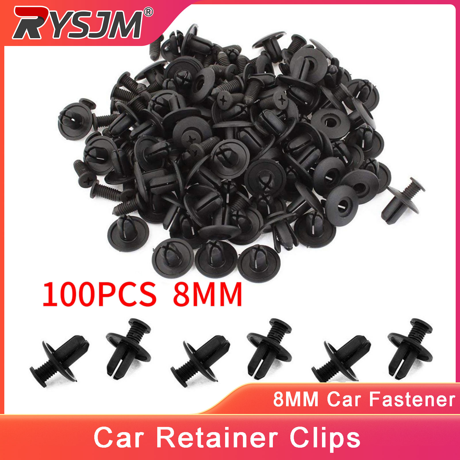 8MM 100PCS Rivet Plastik Mobil - Lead Screw 8Mm ulasan dan harga
