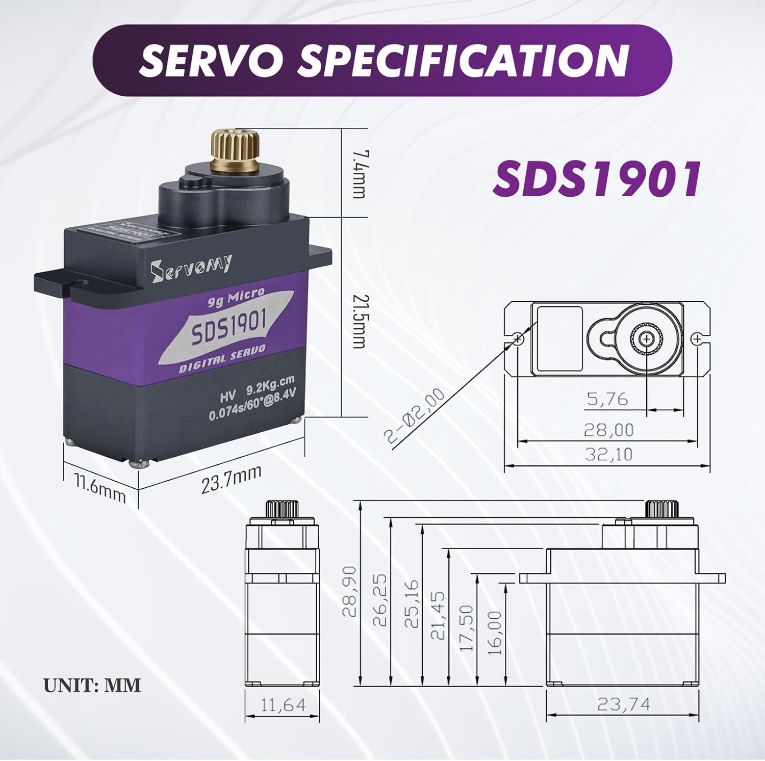SERVOMY-SDS1901 Servo Digital  - Servo 9G ulasan dan harga