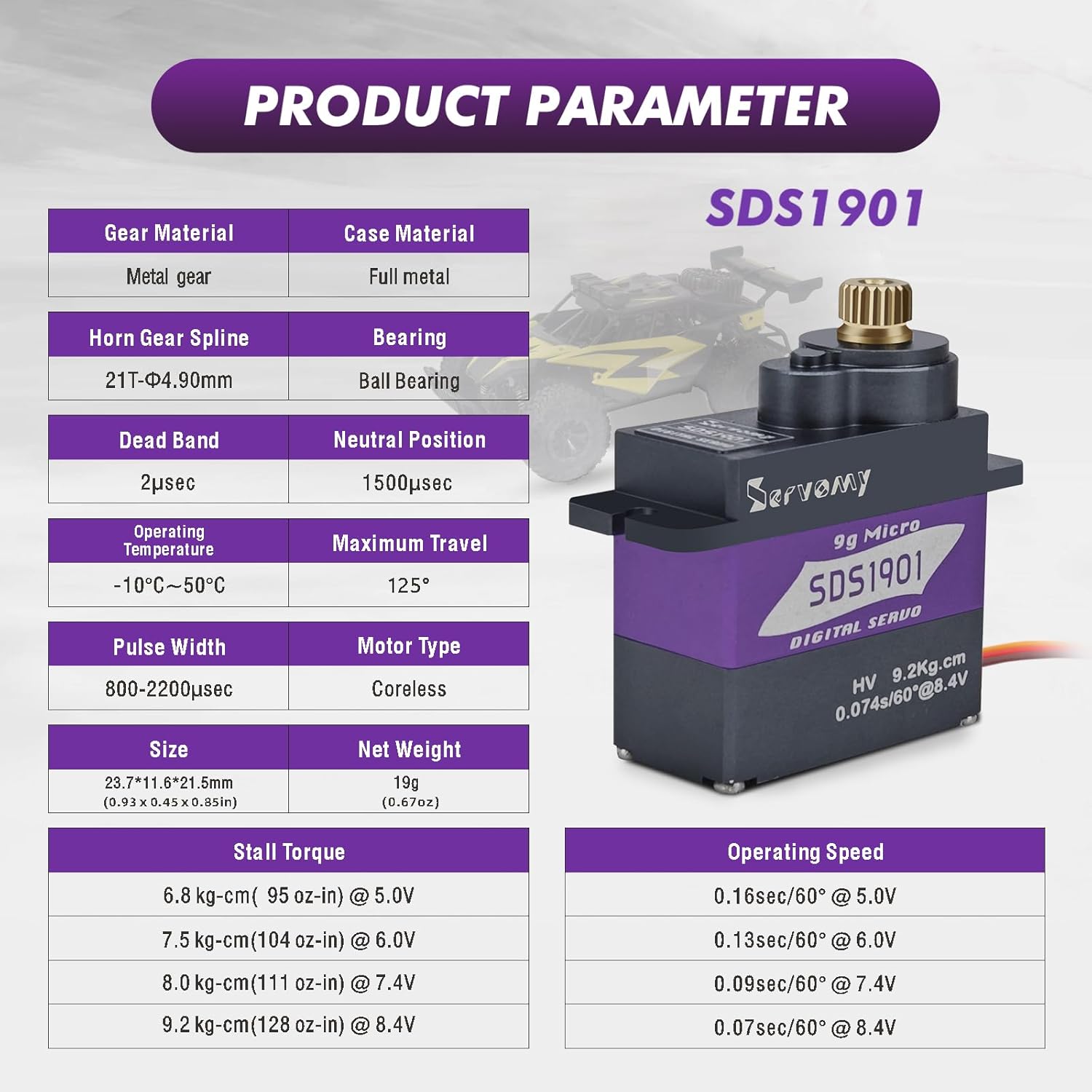 SERVOMY-SDS1901 Servo Digital  - Servo 9G ulasan dan harga