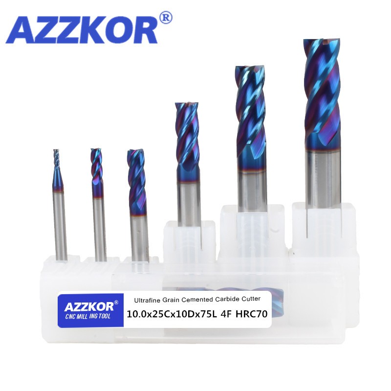 HRC70 4F Kit pemotong penggili - End Mill Set ulasan dan harga