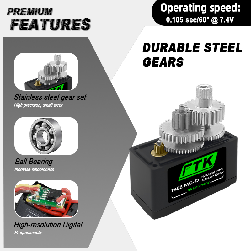 PTK 7452 MG-D 9G Servo Digital - Servo 9G ulasan dan harga