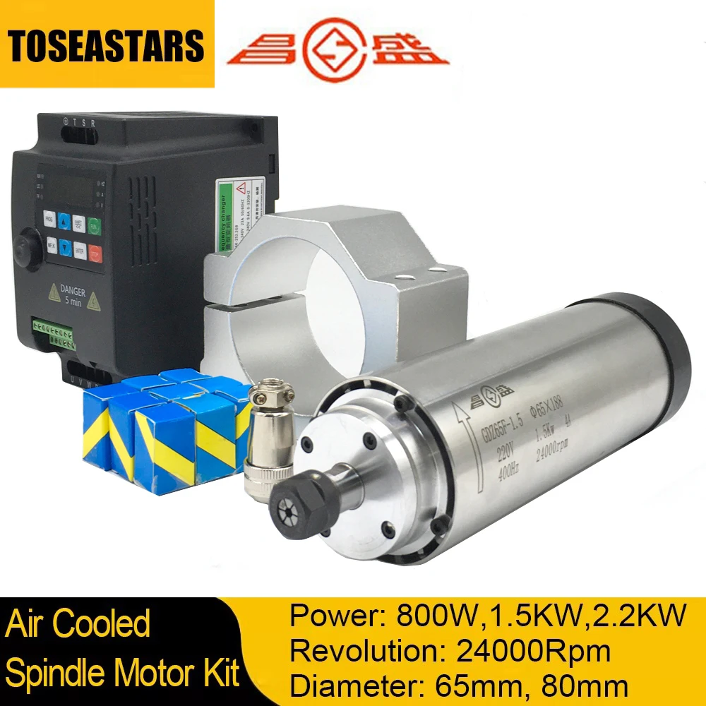 800W 1,5KW 2,2KW CNC Kit Motor - Water Cooled Spindle ulasan dan harga